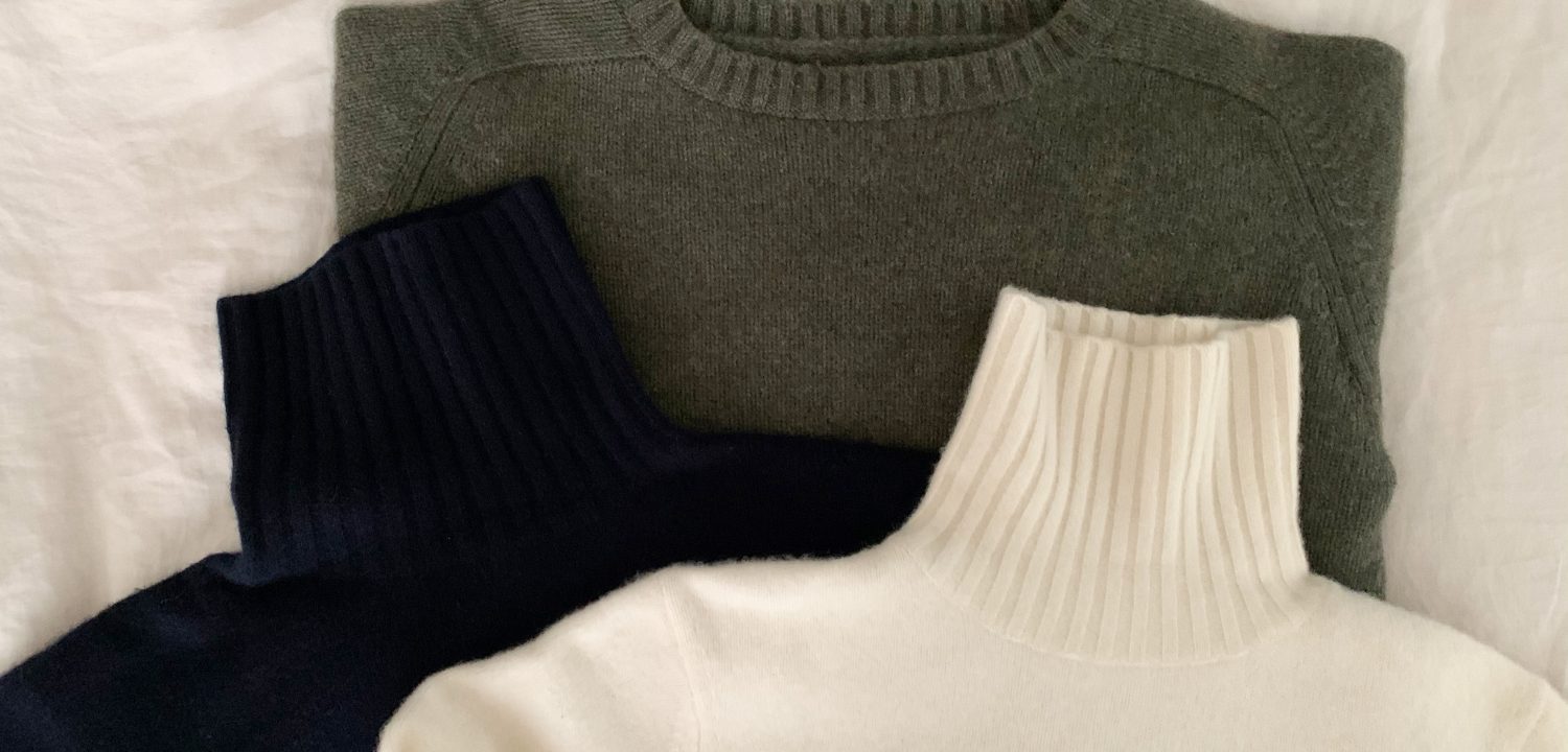 7,600円田中さんのセーター C.Sweat カシミヤセーター　c/#ivy(グリーン)